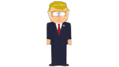 President Garrison with Wig - South Park