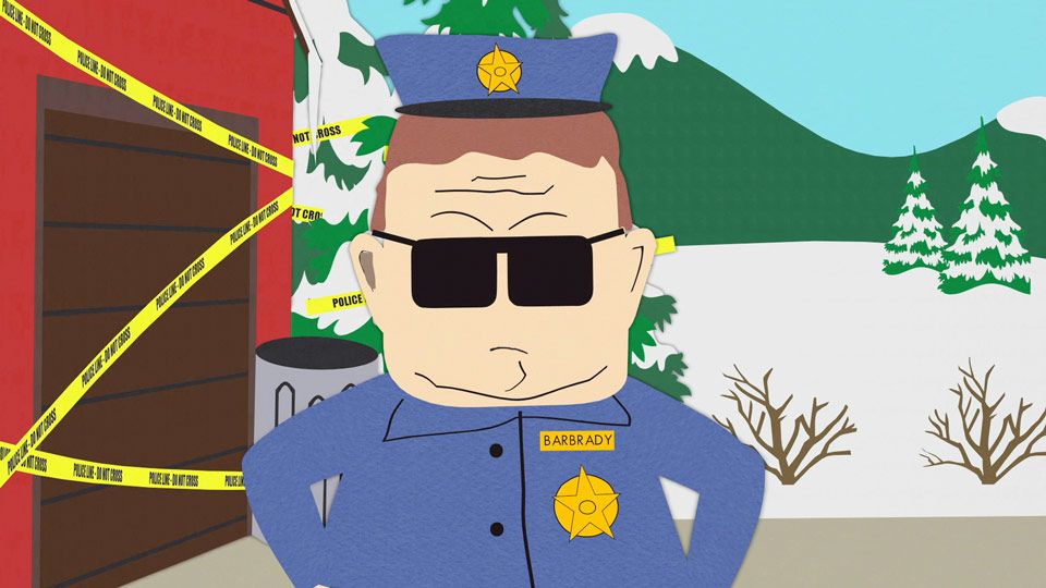 Barbrady Has Nothing Better to Do - Season 7 Episode 3 - South Park