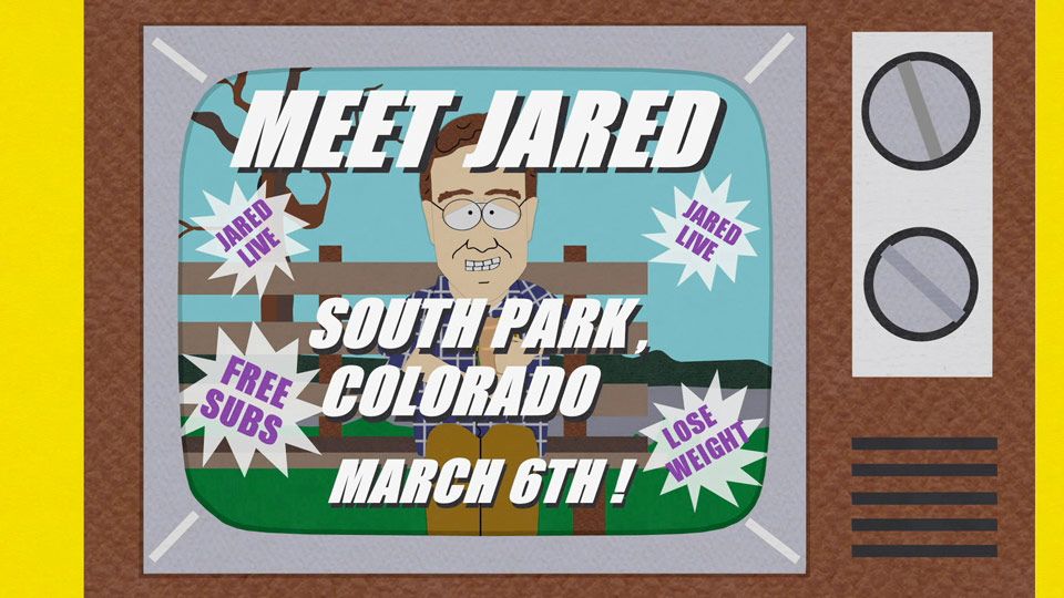 Jared's Coming - Season 6 Episode 2 - South Park